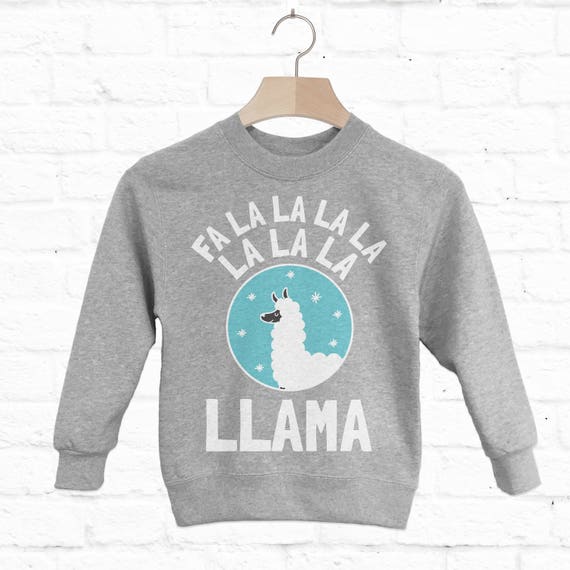 Fa La La Llama Children's Festive Christmas Sweatshirt - Etsy