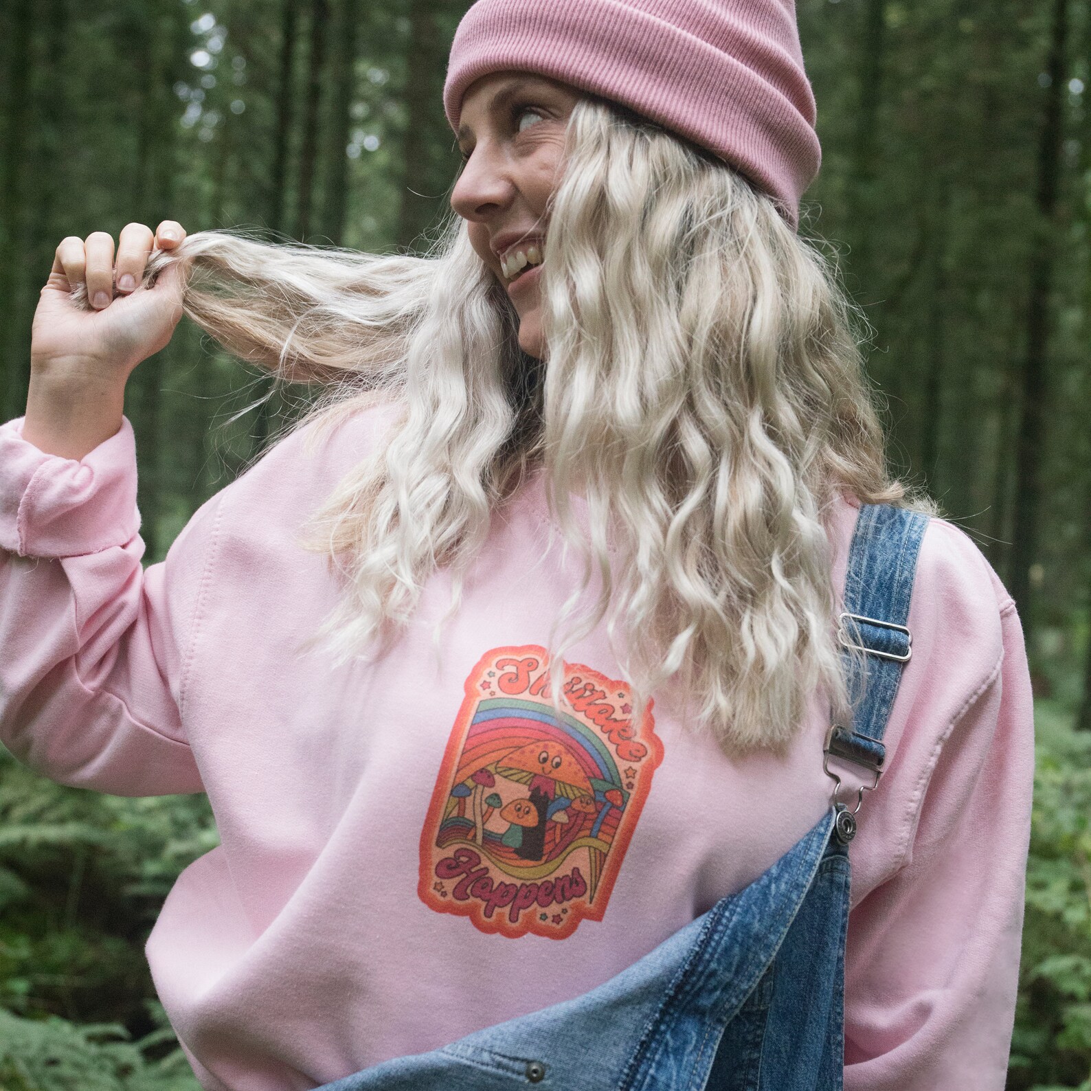 Shiitake Happens Women's Slogan Sweatshirt Etsy