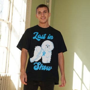 Last In Show Men's Dog Slogan T-Shirt image 2