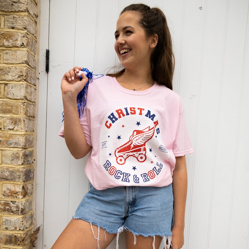 Christmas T-shirt in Pink 