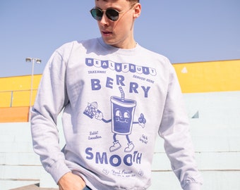 Berry Smooth Men’s Fruit Graphic Sweatshirt