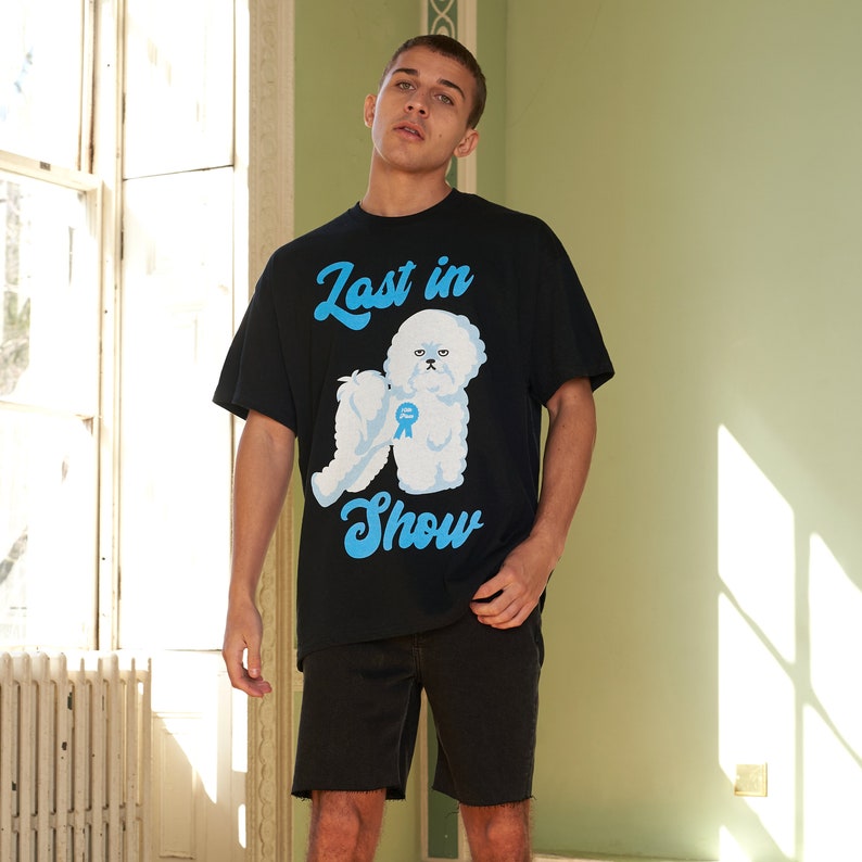 Last In Show Men's Dog Slogan T-Shirt image 3