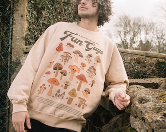Fun Guys Men's Mushroom Guide Sweatshirt