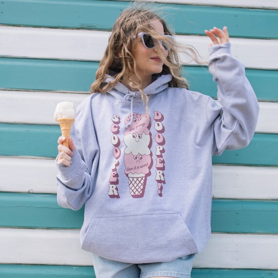 Scooper Dooper Women's Ice Cream Graphic Hoodie - Etsy