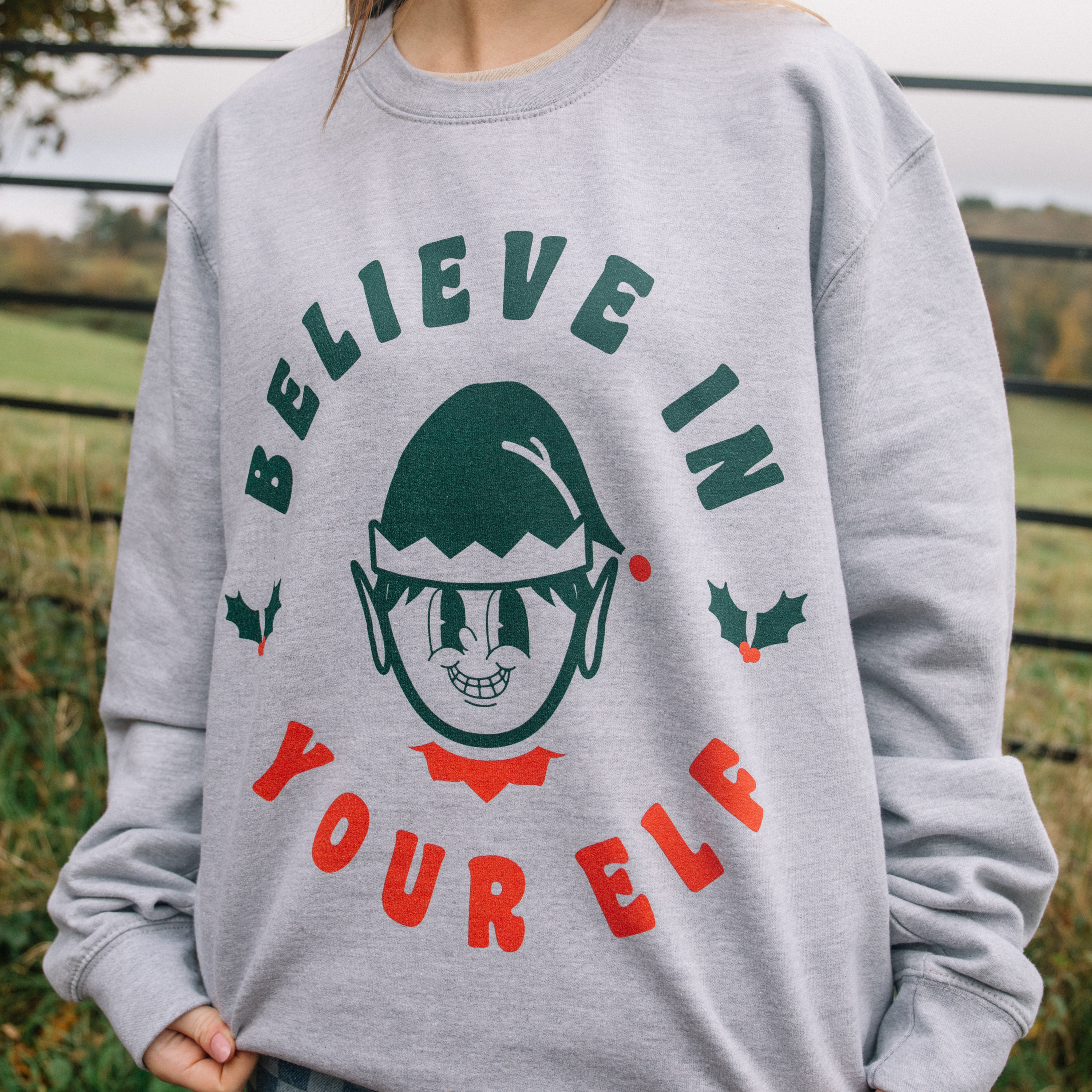 Elf xmas jumper shop ladies