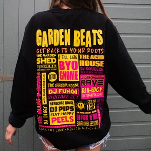 Garden Beats Women&#39;s Festival Poster Felpa