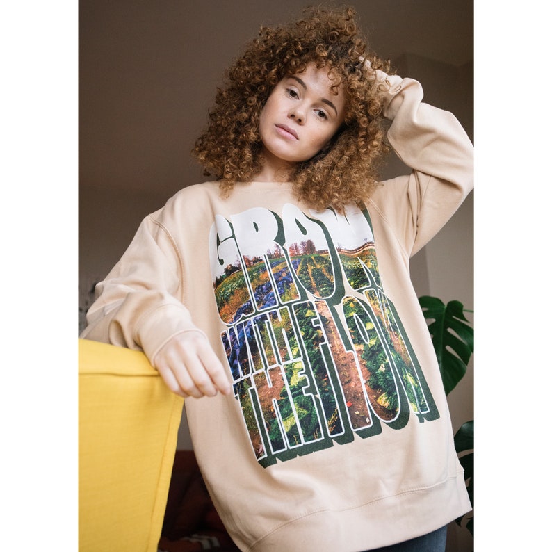 Grow With The Flow Women's Slogan Sweatshirt image 3