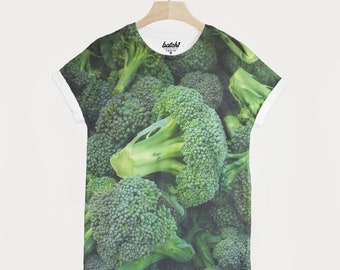 Broccoli All Over Photo Print Unisex Food Fashion T-Shirt