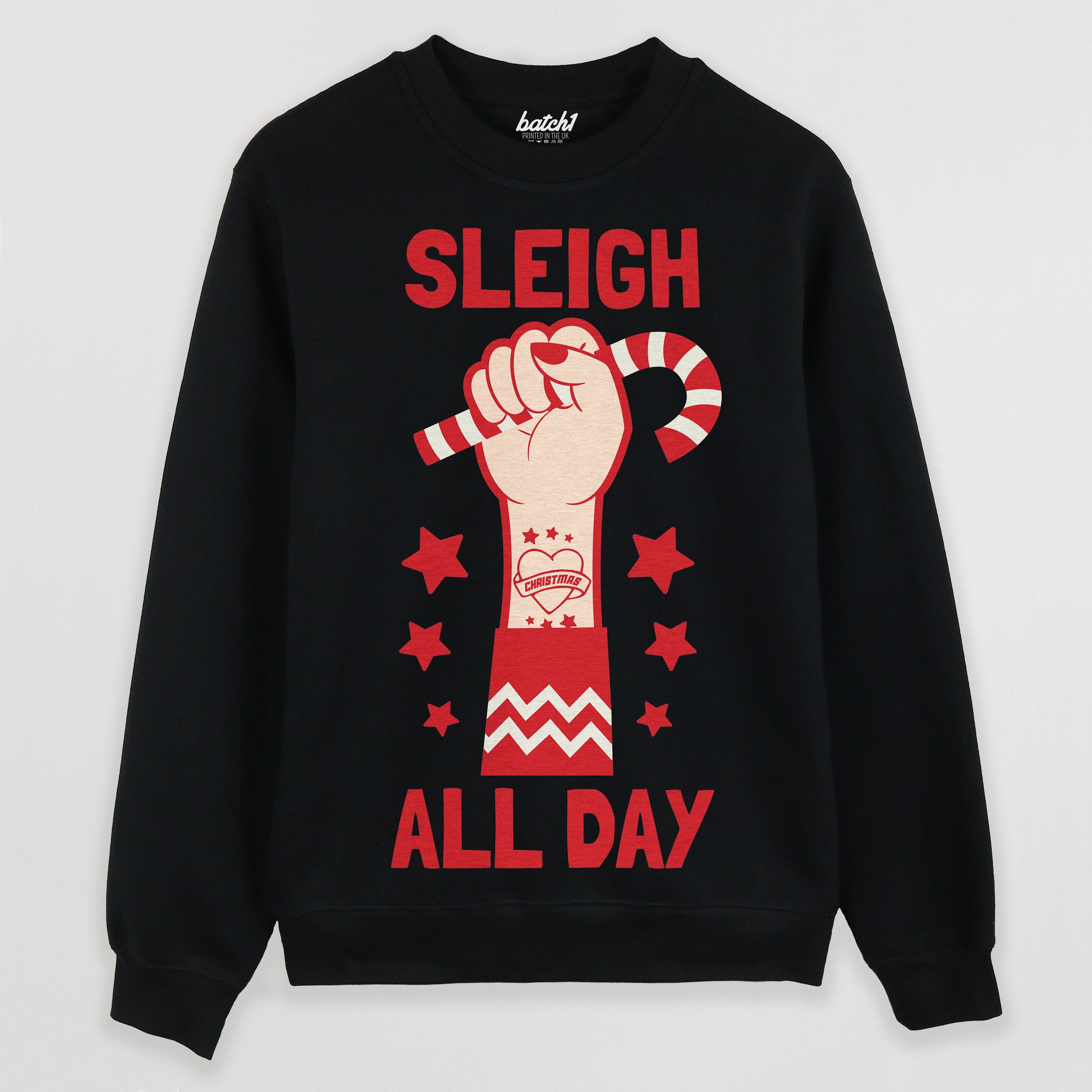 Sleigh All Day Women's Christmas Jumper - Etsy UK