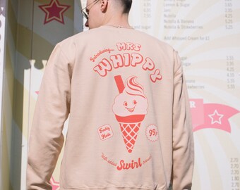 Mrs Whippy Herren Ice Cream Grafik Sweatshirt