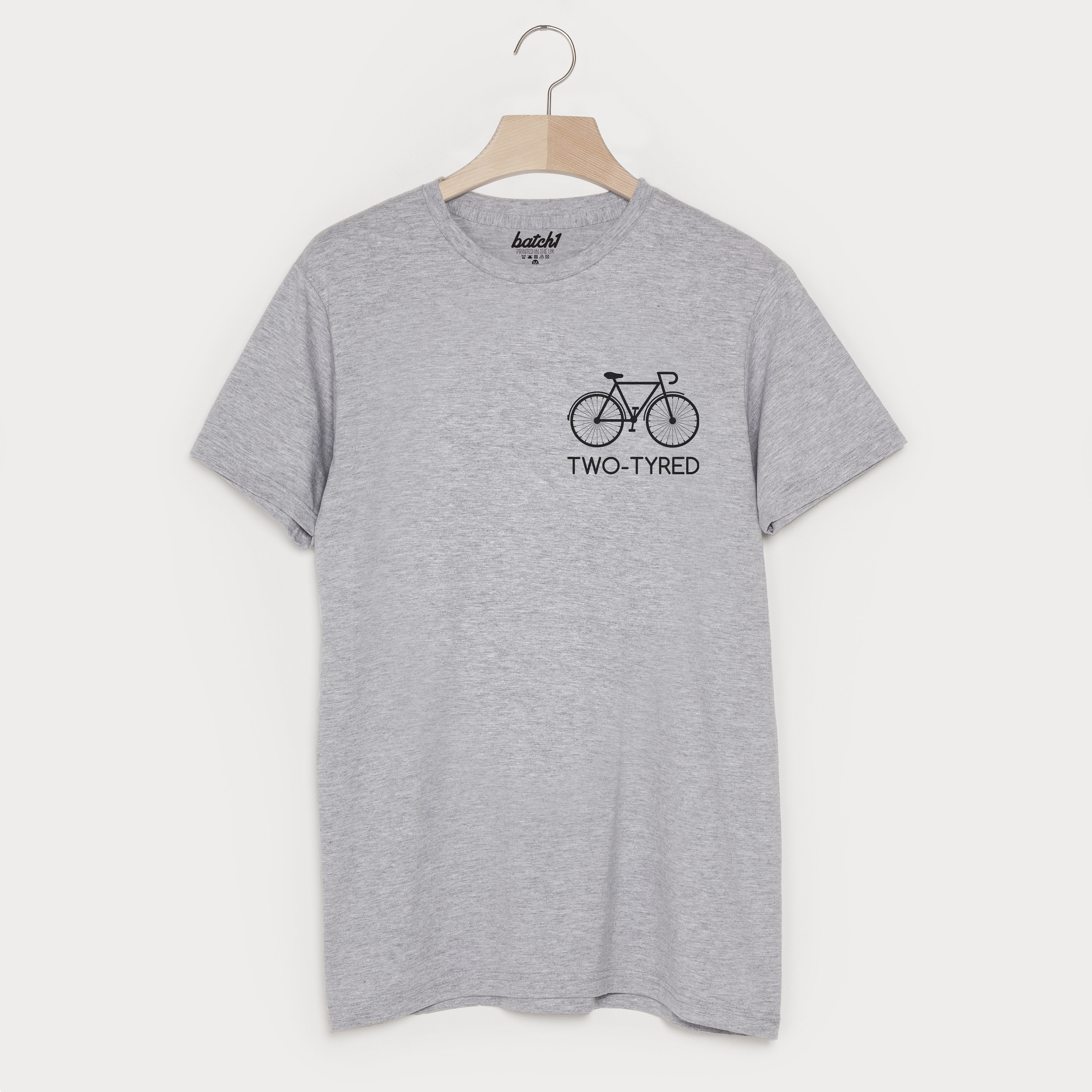Image of Two Tyred Men's Cycling Slogan T Shirt