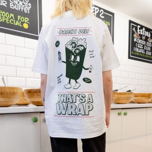 That’s A Wrap White Vintage Style Deli T-Shirt