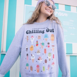 Chilling Out Women's Ice Cream Guide Sweatshirt