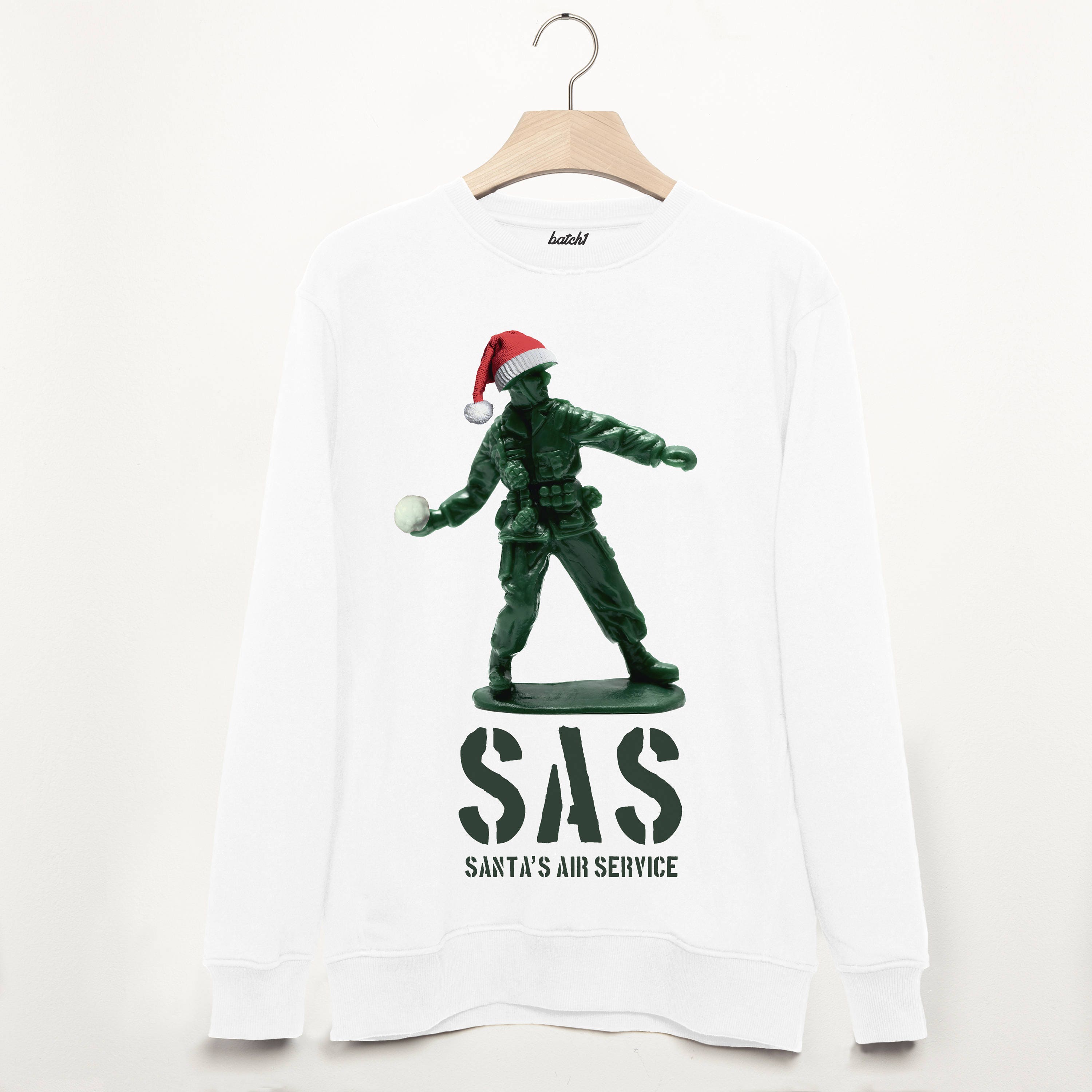 Image of Sas Santa's Air Service Men's Christmas Sweatshirt