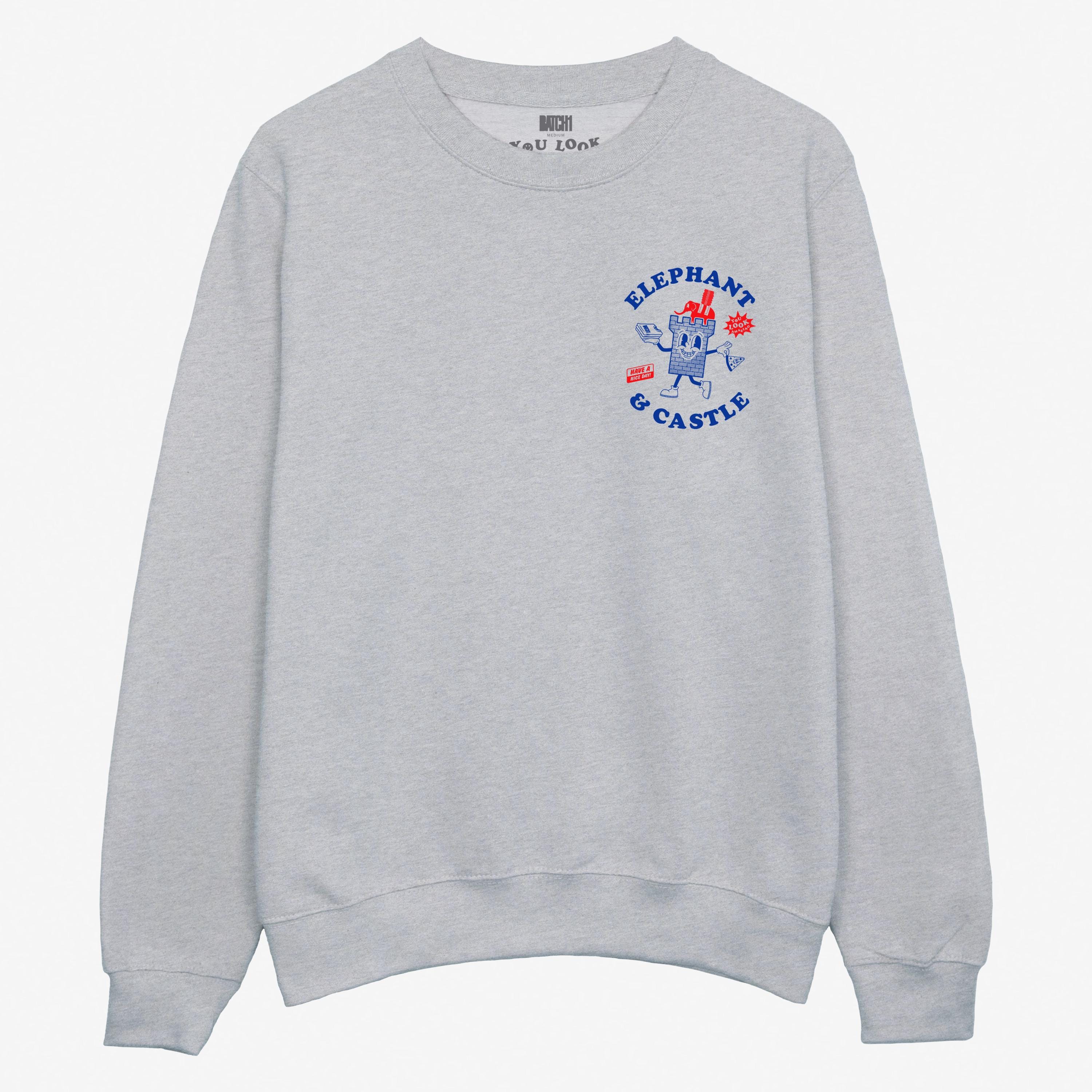 Elephant and Castle London South Merch Sweatshirt in Grey - Etsy