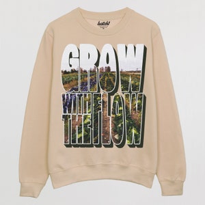 Grow With The Flow Women's Slogan Sweatshirt image 4