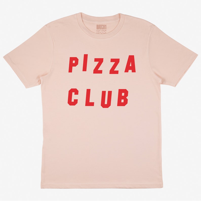 Pizza Club Womens Slogan T-Shirt image 3