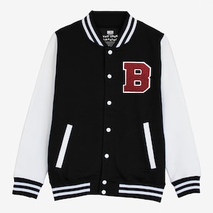 Varsity Baseball Jacke Unisex Personalisiert Mit US College Buchstabe B