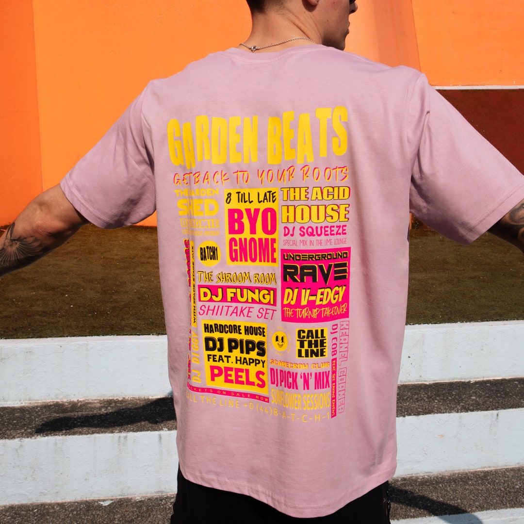 Garden Beats Men's Festival Poster T-shirt - Etsy