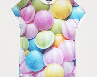 Flying Saucer Sweets All Over Photo Print Unisex Food Fashion T-Shirt