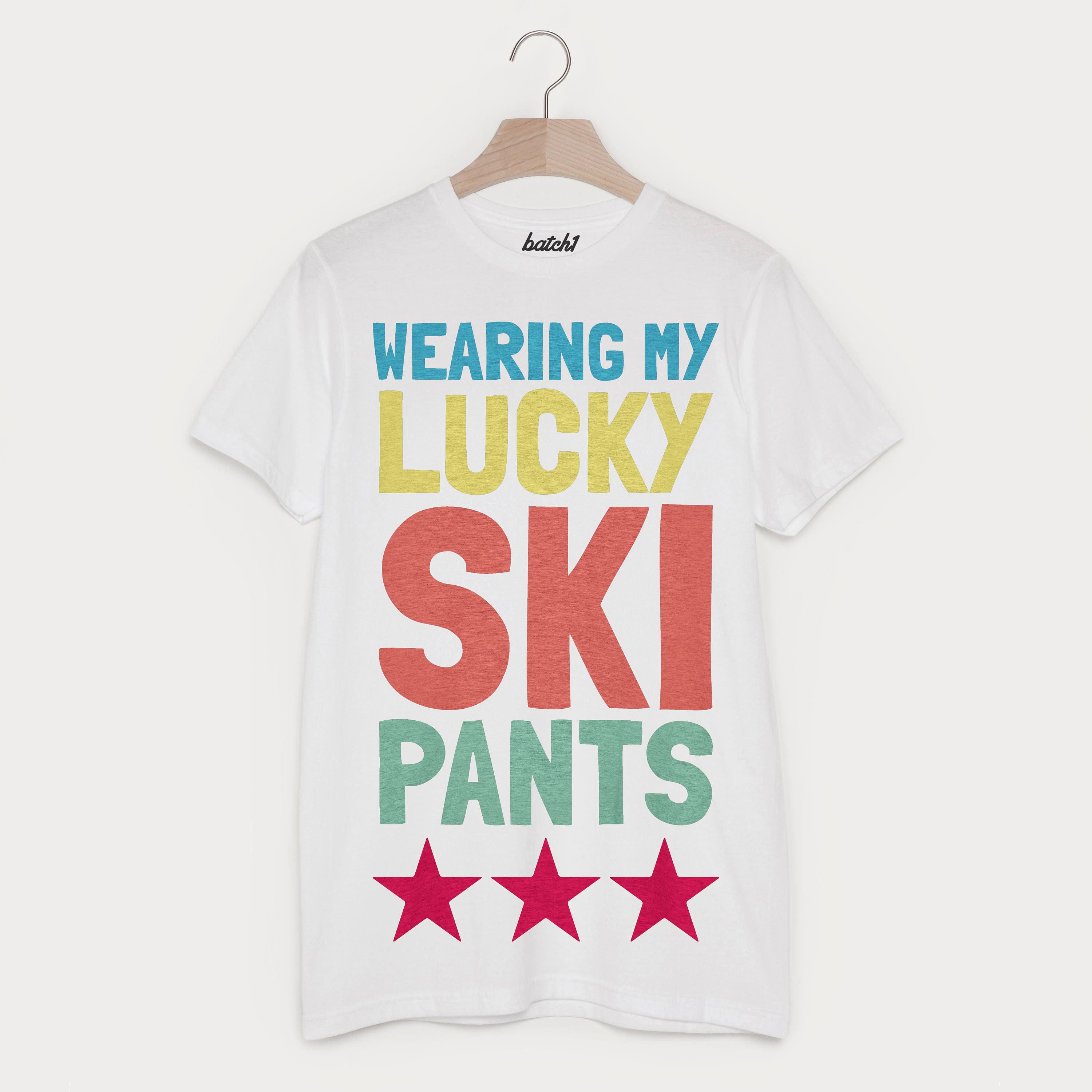 Image of Lucky Ski Pants Men's Retro Après T Shirt
