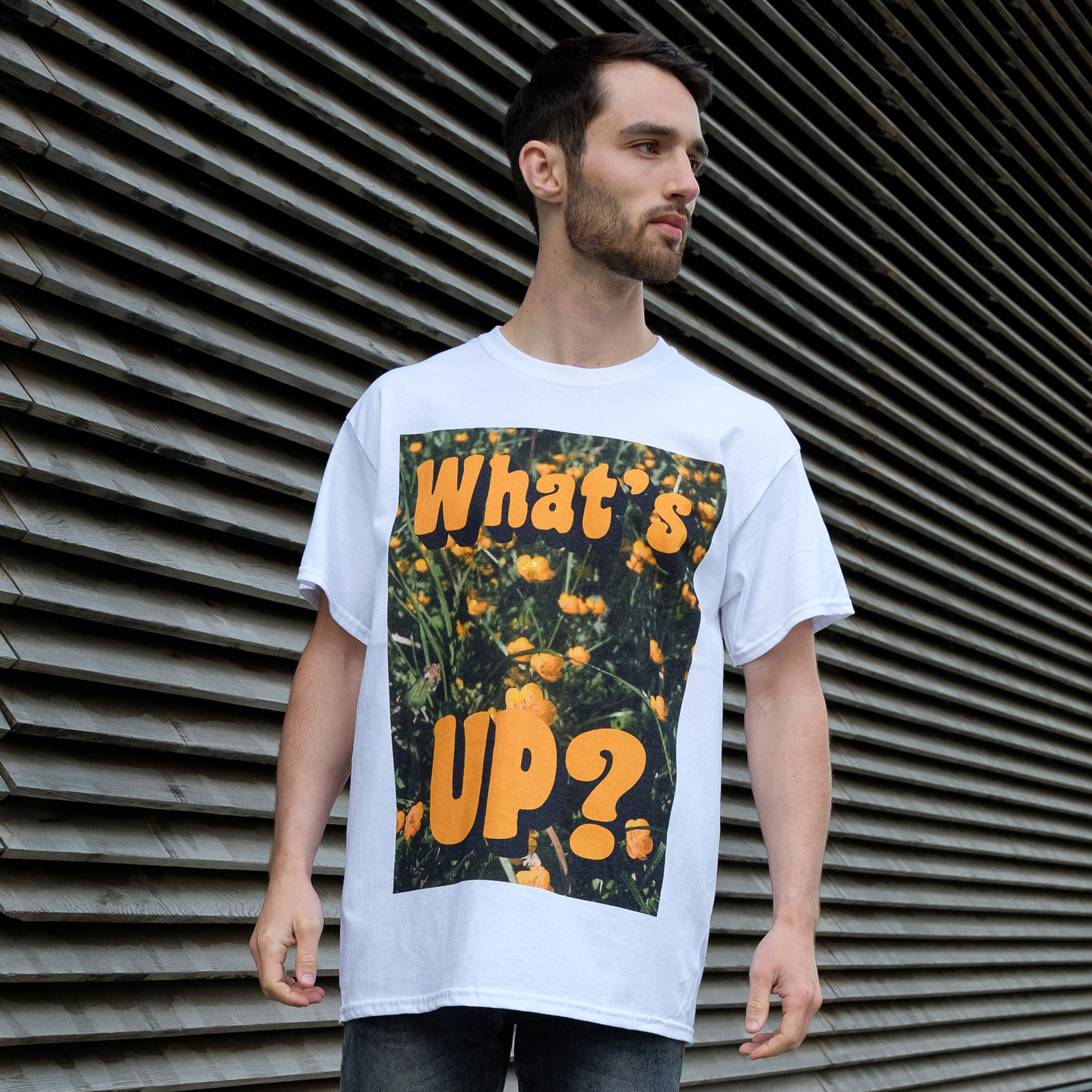 Image of What's Up Buttercup Men's Slogan T-Shirt