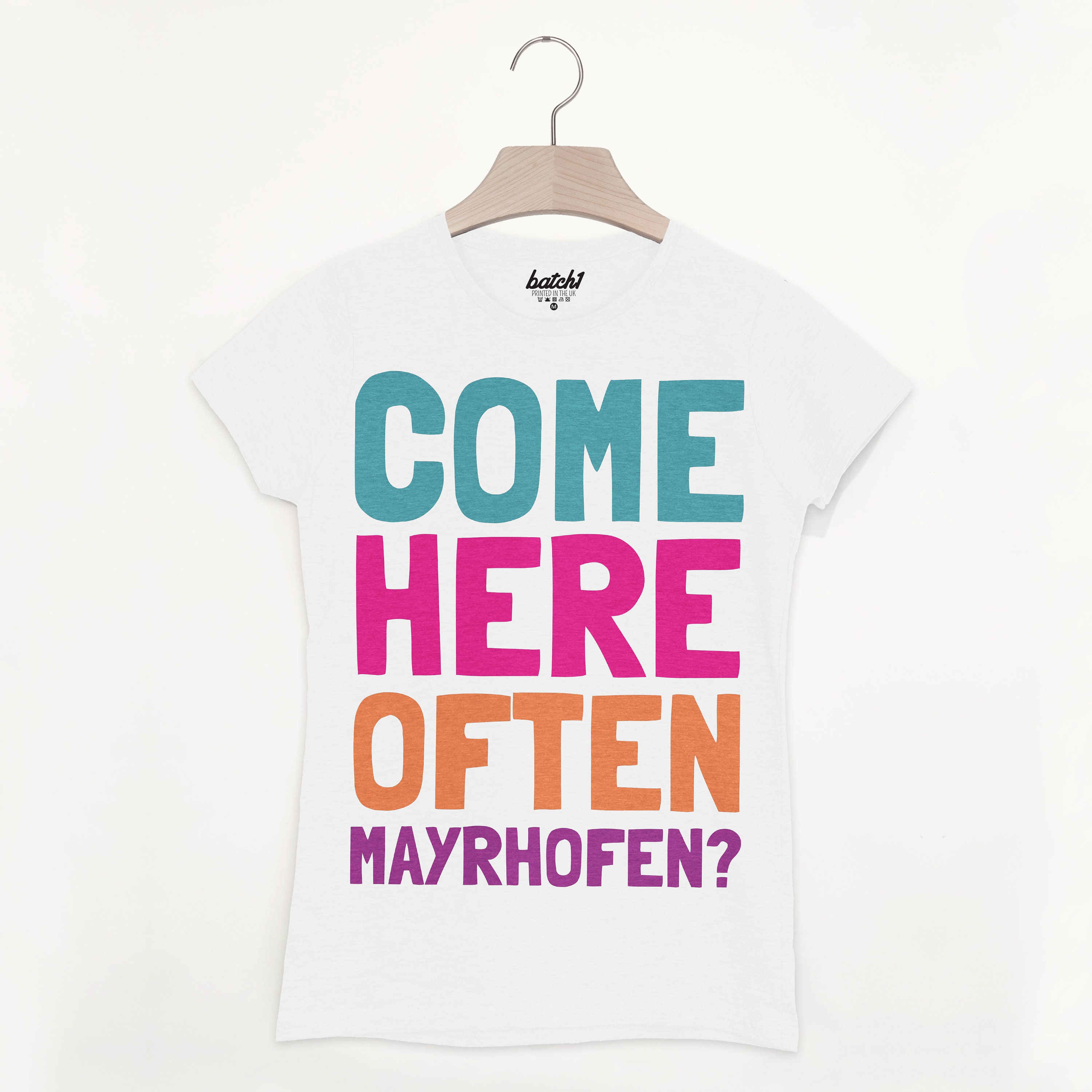 Mayrhofen Retro Women's Après Ski Alpine Slogan T Shirt