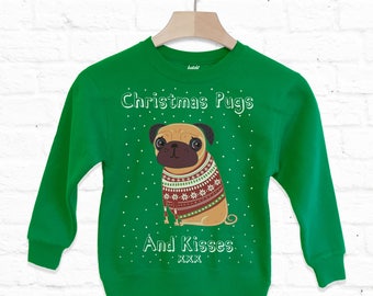 Kisses Kids Christmas Sweatshirt Jumper 