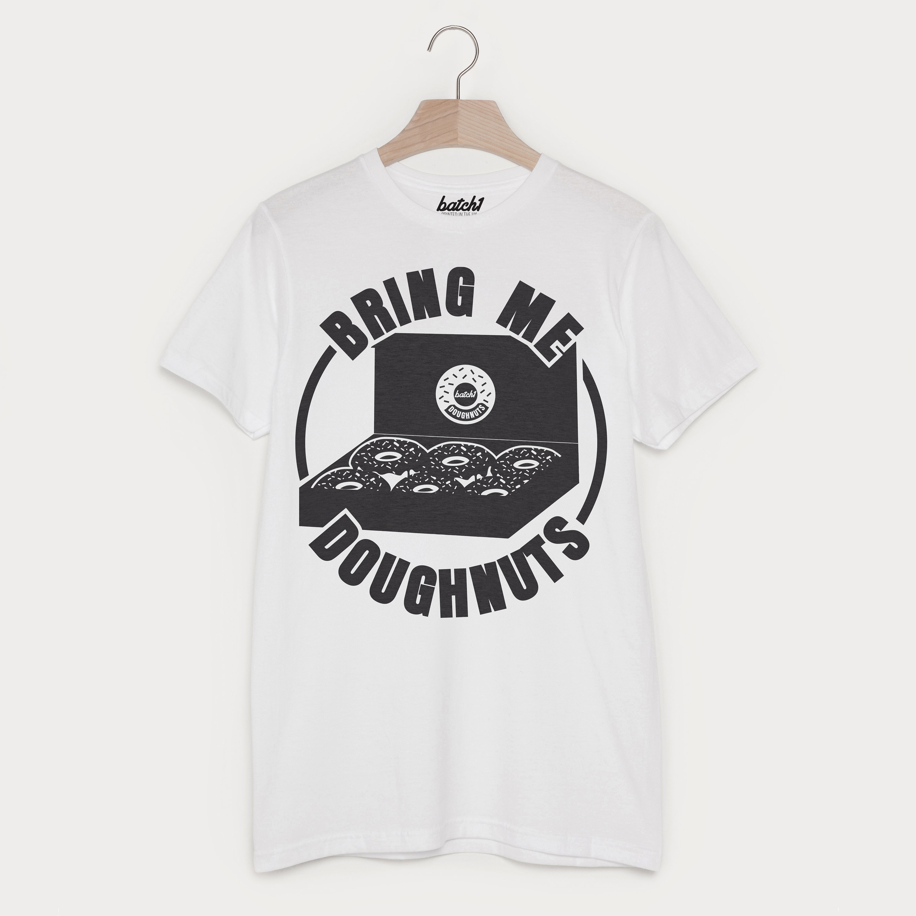 Image of Bring Me Doughnuts Men's Slogan T Shirt
