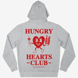 Hungry Hearts Club Hoodie in Grey