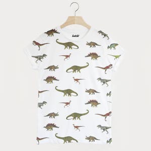 Dinosaur All Over Print Unisex Summer T Shirt