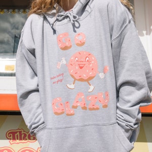 Go Glazy レディース ドーナツ グラフィック パーカー