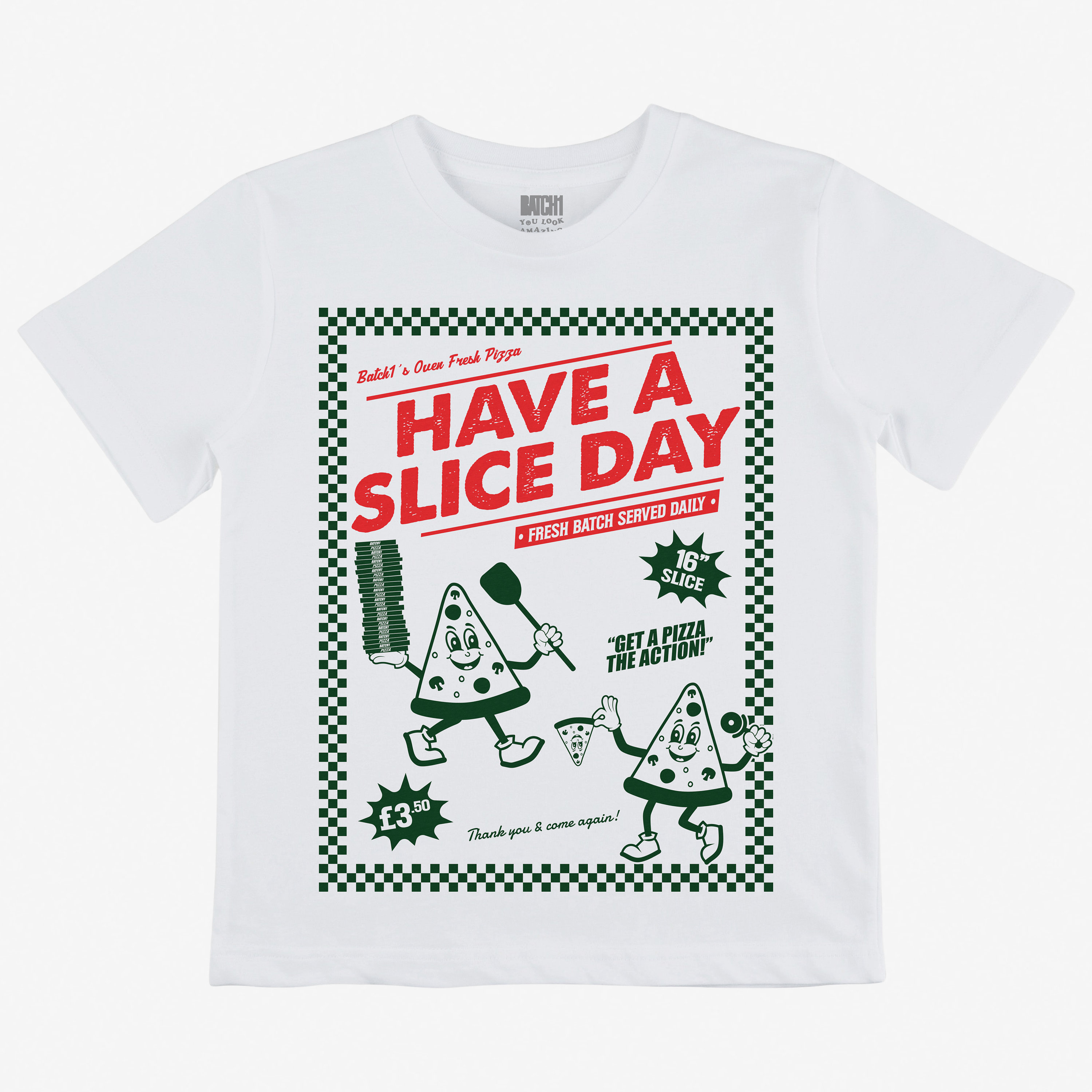 Have A Slice Day White Cotton Kids' Pizza T-shirt - Etsy