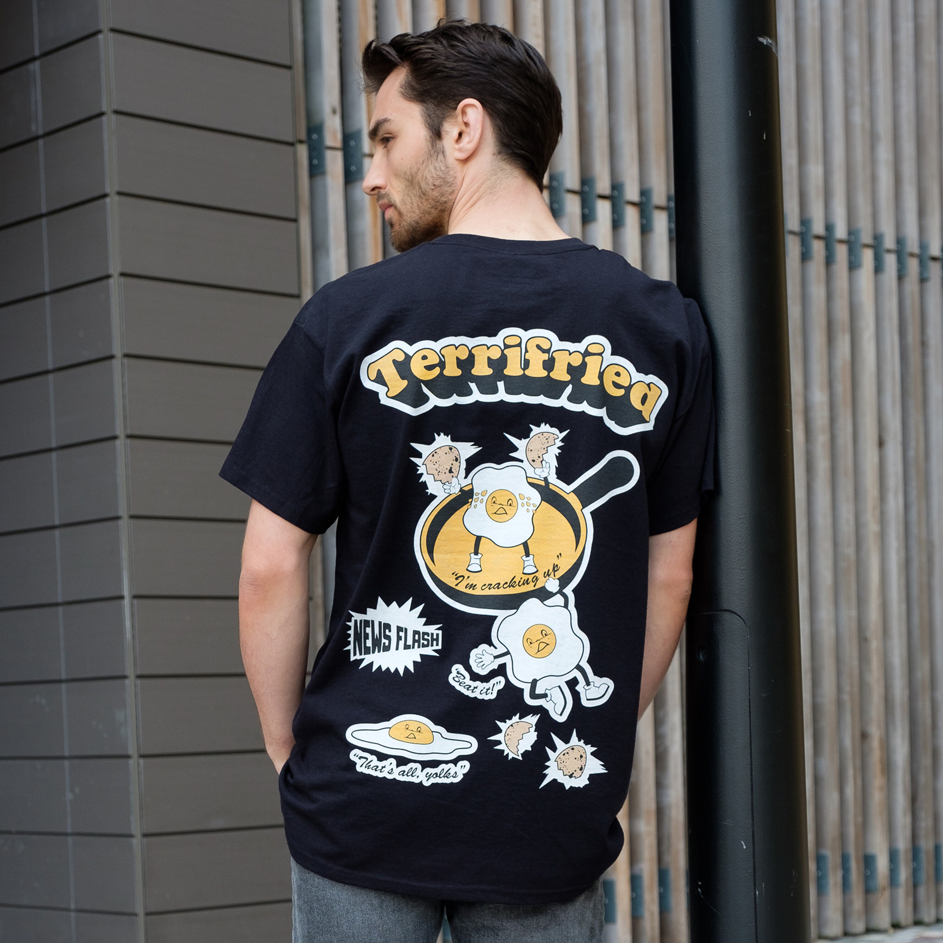 Image of Terrifried Men's Slogan T Shirt