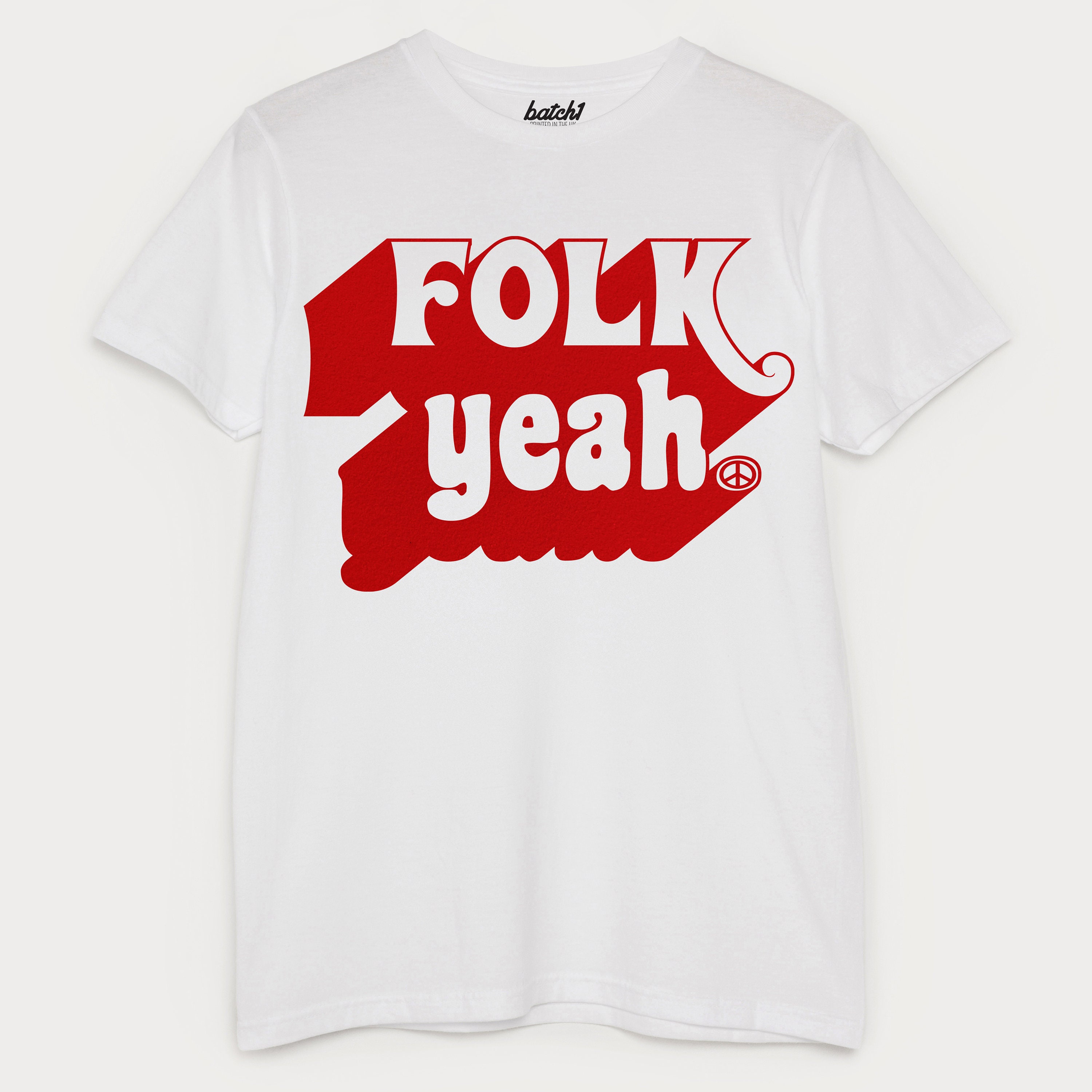 Image of Folk Yeah Men's Slogan T-Shirt