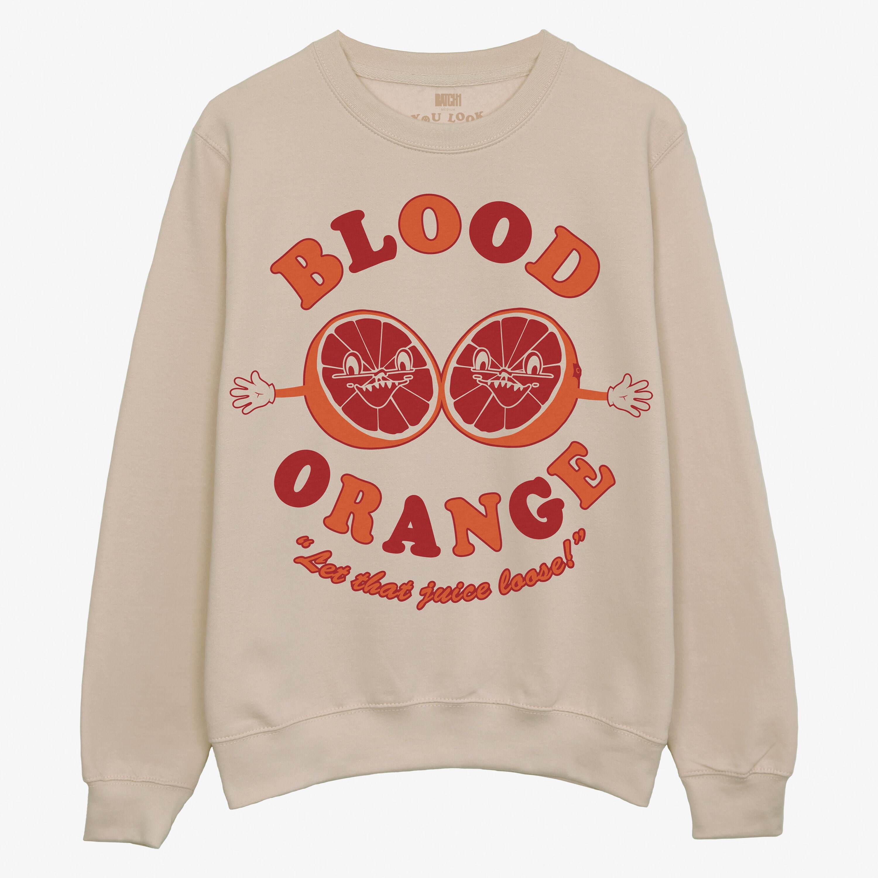 Blood Orange Men s Slogan Sweatshirt Etsy Ireland