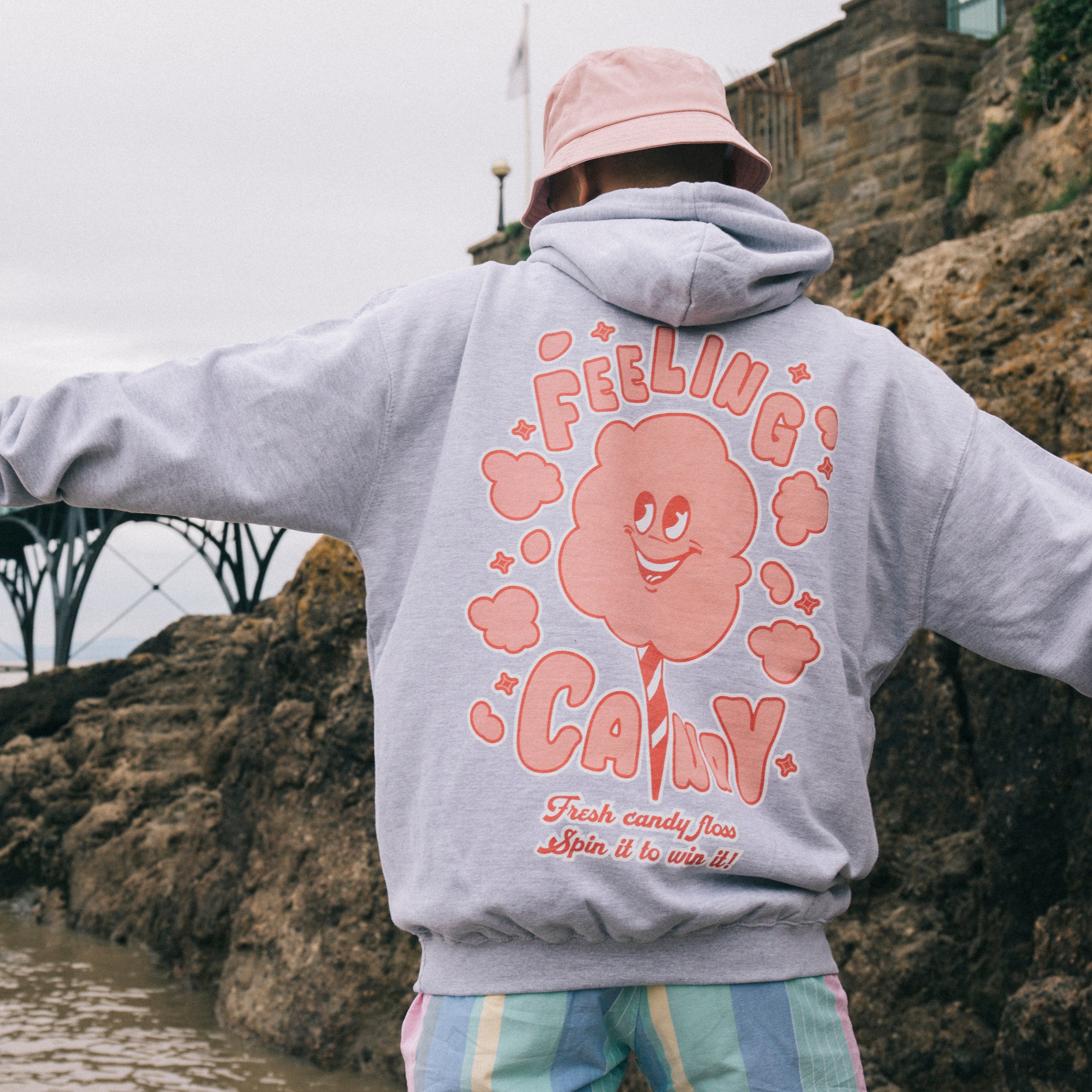 Feeling Candy Men's Staycation Slogan Hoodie - Etsy