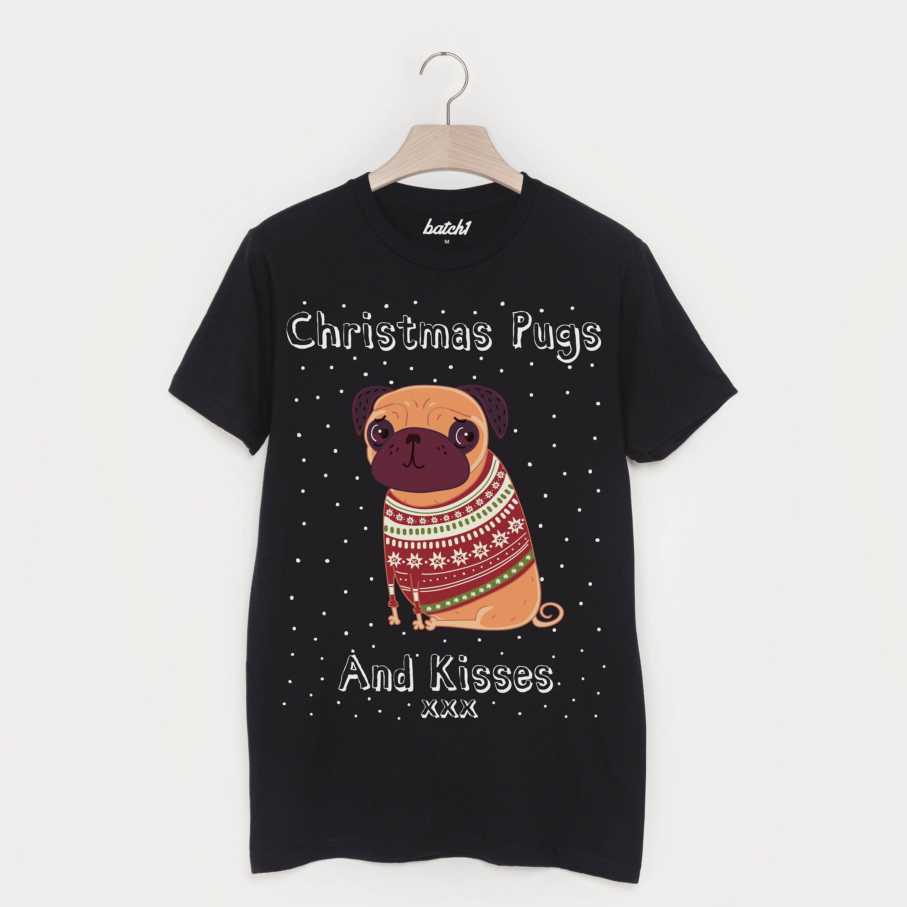 BATCH1 CHRISTMAS PUGS AND KISSES NOVELTY FASHION XMAS MENS FESTIVE SWEATSHIRT BATCH1 CHRISTMAS PUGS AND KISSES NOVELTY FASHION XMAS MENS FESTIVE SWEATSHIRT