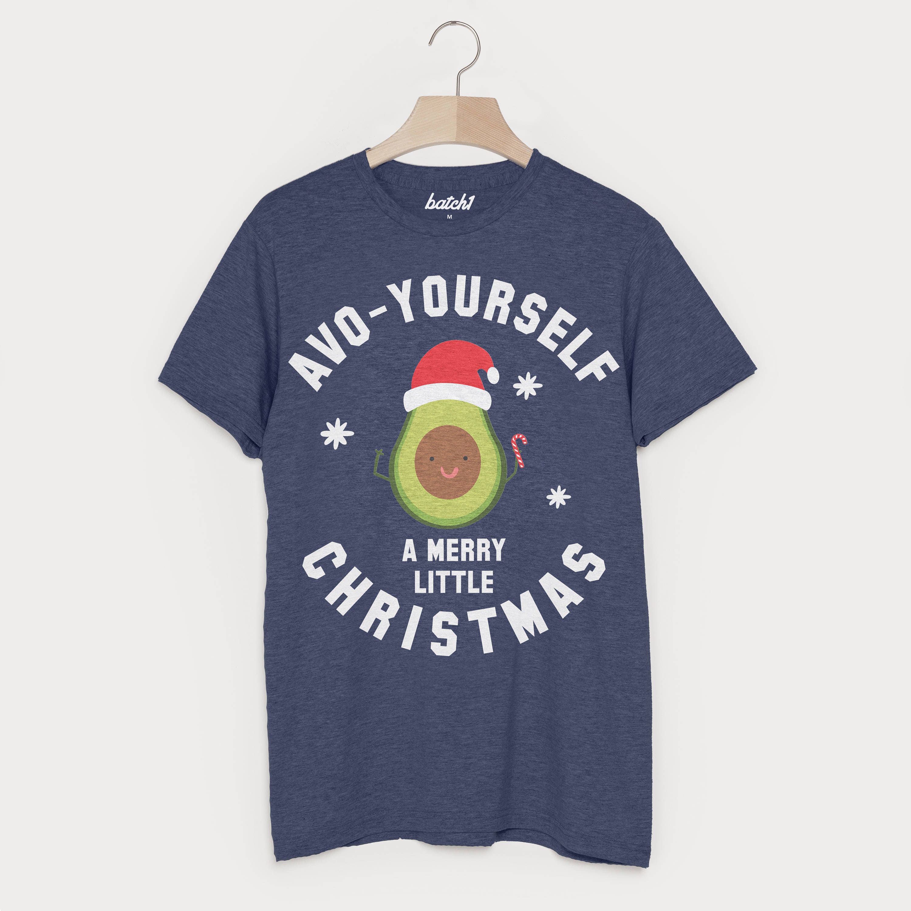 Image of Avo Yourself A Merry Christmas Men's Avocado T Shirt