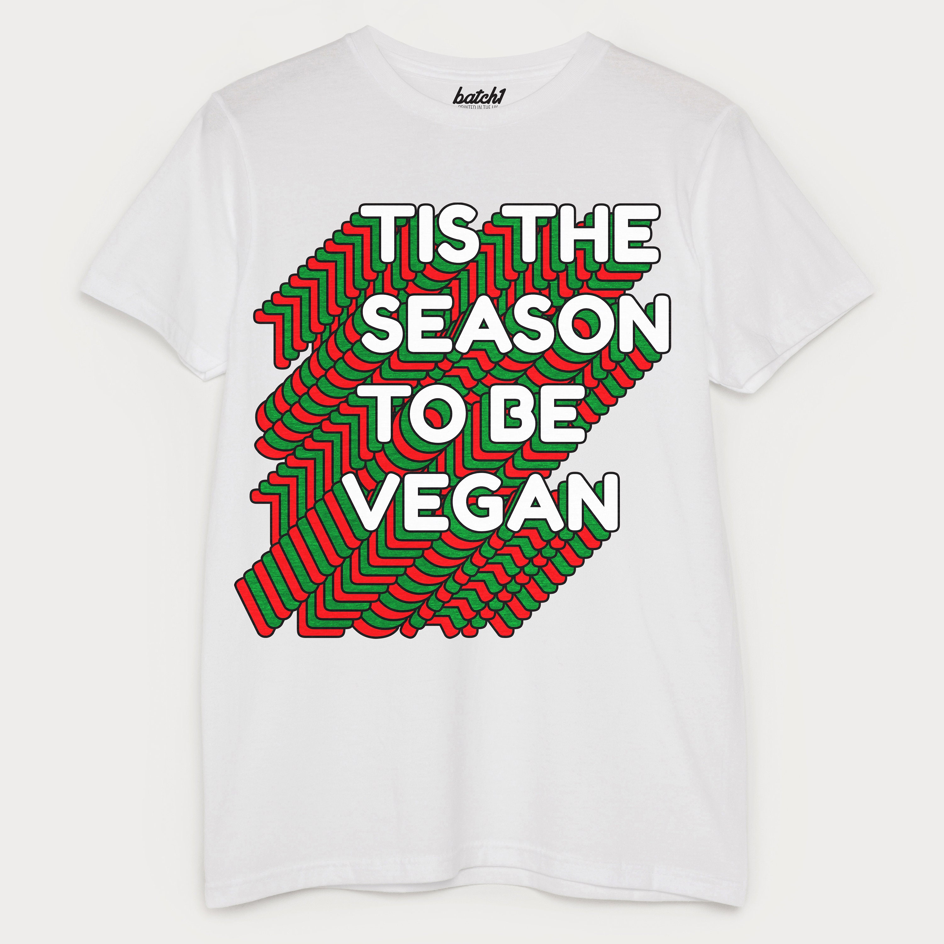 Image of Tis The Season To Be Vegan Men's Christmas T-Shirt