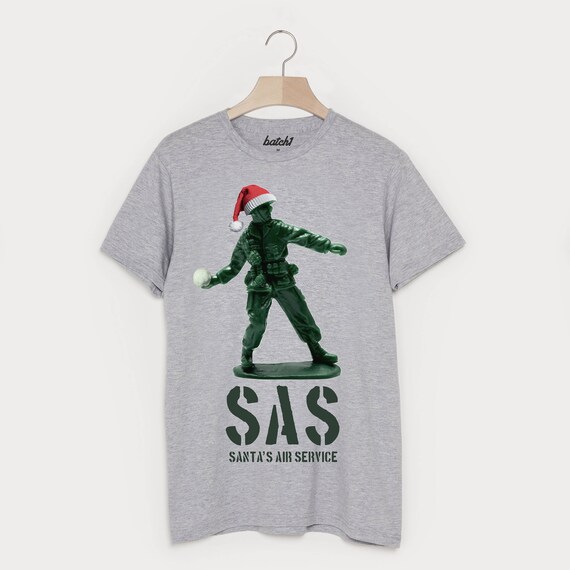 SAS Santa s Air Service Men s Christmas T Shirt Etsy Australia
