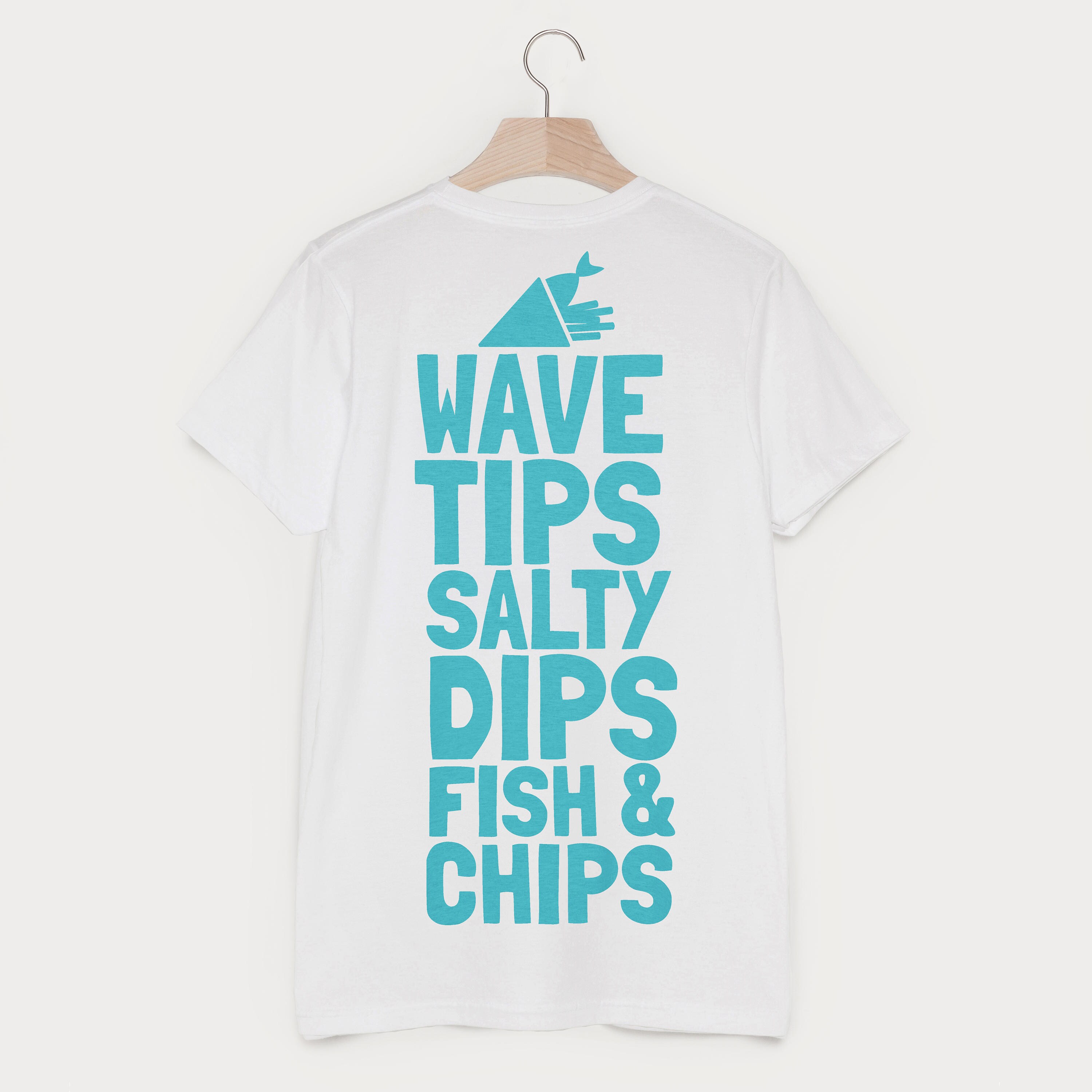 Image of Wave Tips Fish & Chips Men’S Nautical Vacation T-Shirt