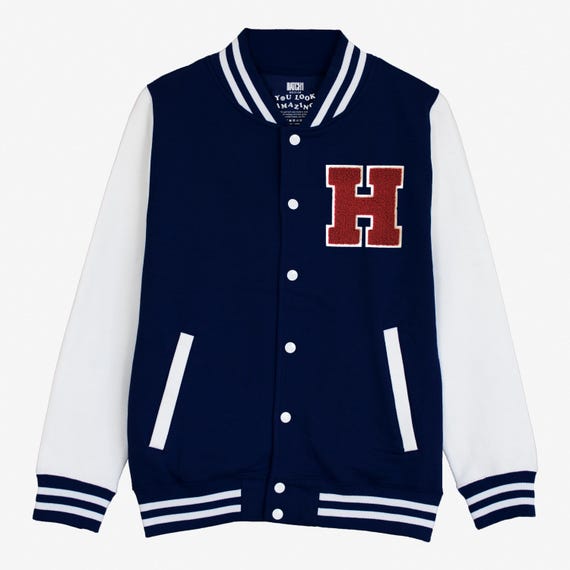 ジャケット・アウター H Logo Varsity Jacket S Varsity Baseball Jacket Personalised With College Letter H - Etsy