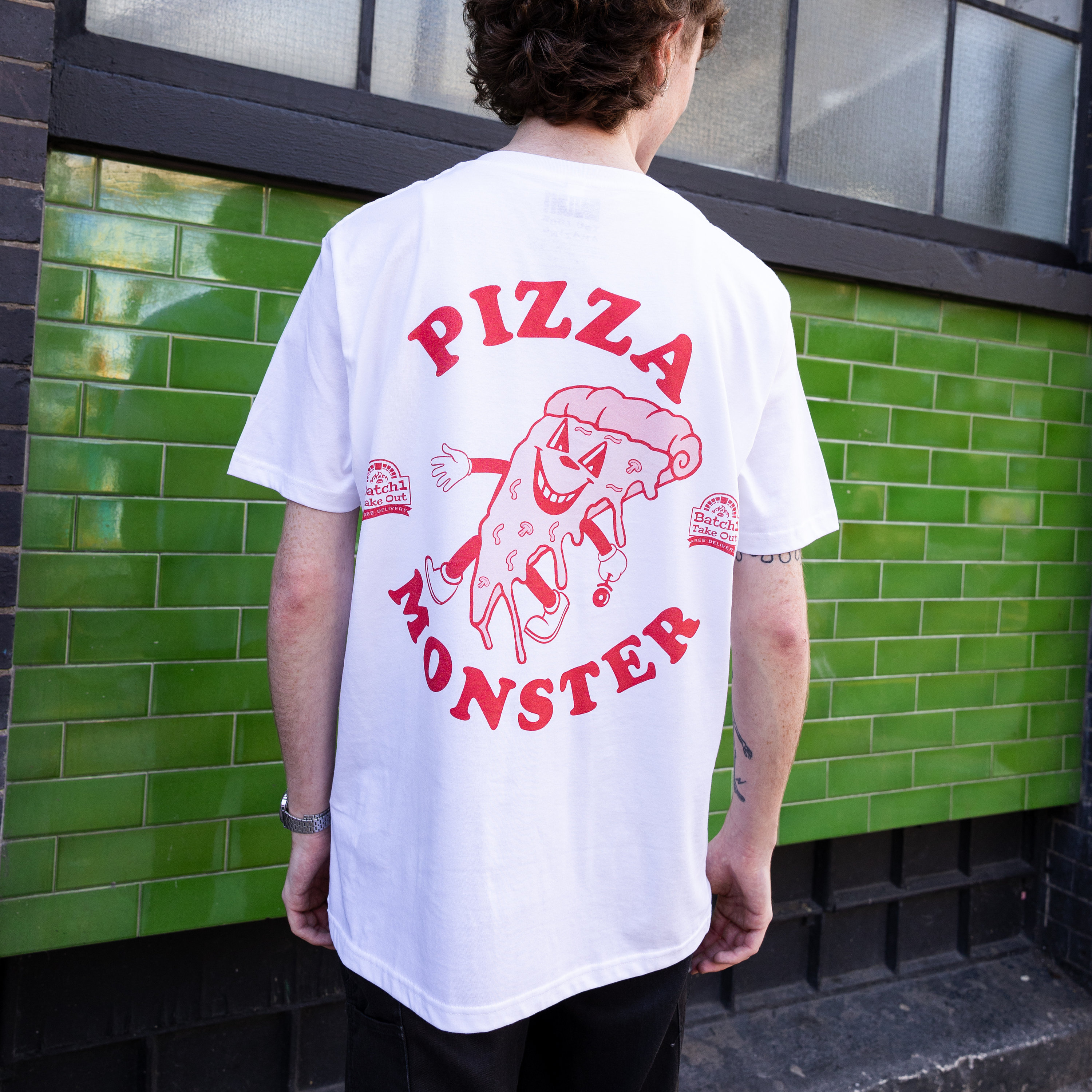 T shirt met rugprint new arrivals