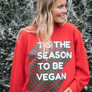 Tis The Season To Be Vegan Women's Christmas Jumper