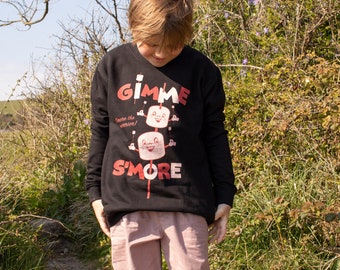 Gimme S'more Boys' Marshmallow Camping Sweatshirt