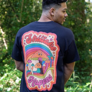 Shiitake Happens Men&#39;s Slogan T-Shirt