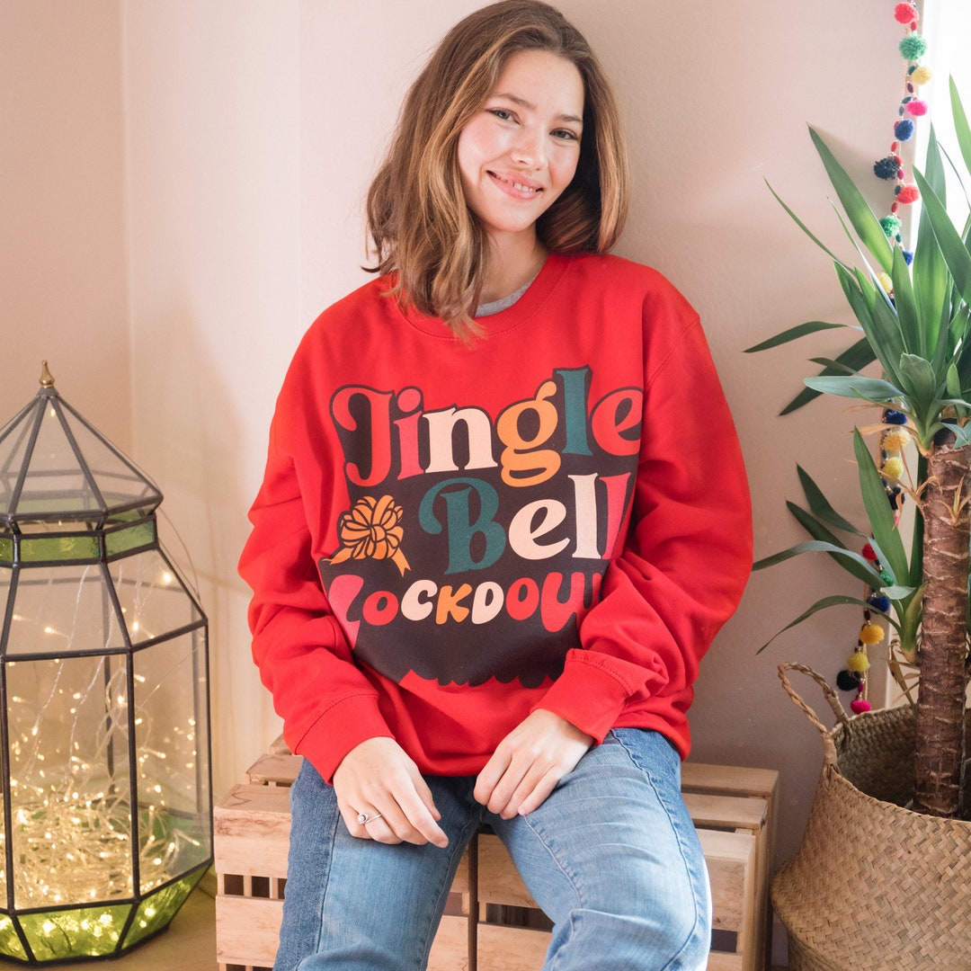 Jingle Bells Light Up Christmas Jumper Womens Ladies Knitted All
