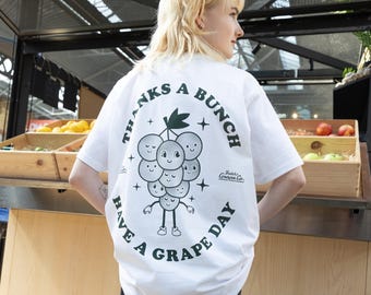 Thanks a Bunch White Fruit Logo T-Shirt