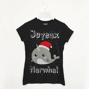 Joyeux Narwhal Women's Christmas T-Shirt